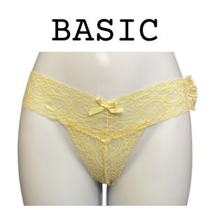 Yellow G-String Underwear